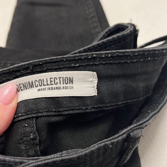 🔴 Zara Black High Waisted Jeans - Picture 3 of 5